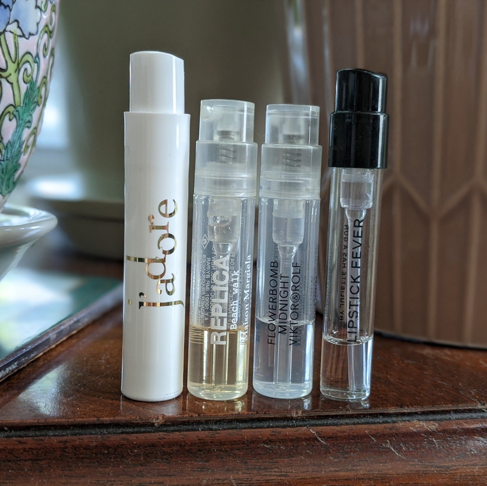 Beach walk, lipstick fever, j'adore, midnight